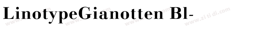LinotypeGianotten Bl字体转换